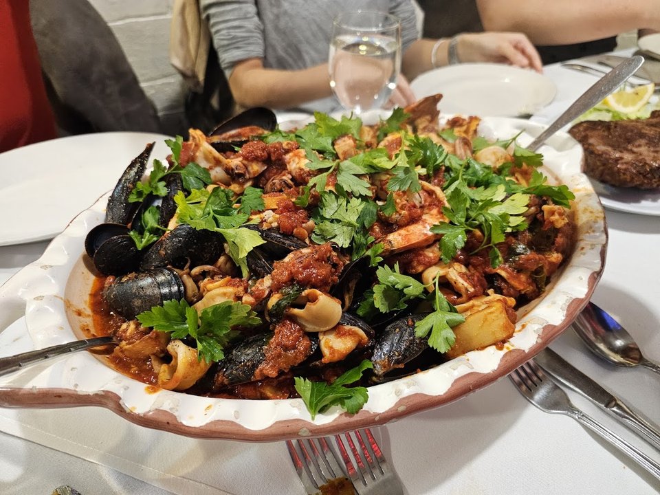 Hearty pasta plates served in generous portions.